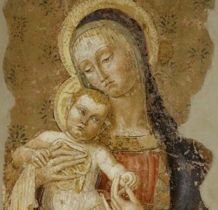 Fresco of the Madonna and Child